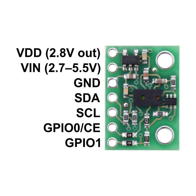 VL6180X - I2C Näherungs- und Umgebungslichtsensor