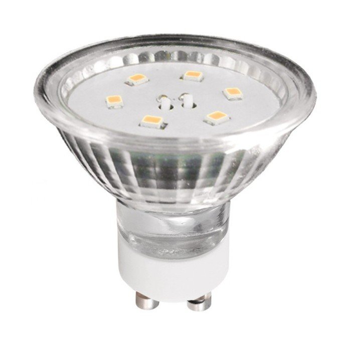 LED-ART-Glühbirne, GU10, 1,2 W, 110 lm, kalte Farbe