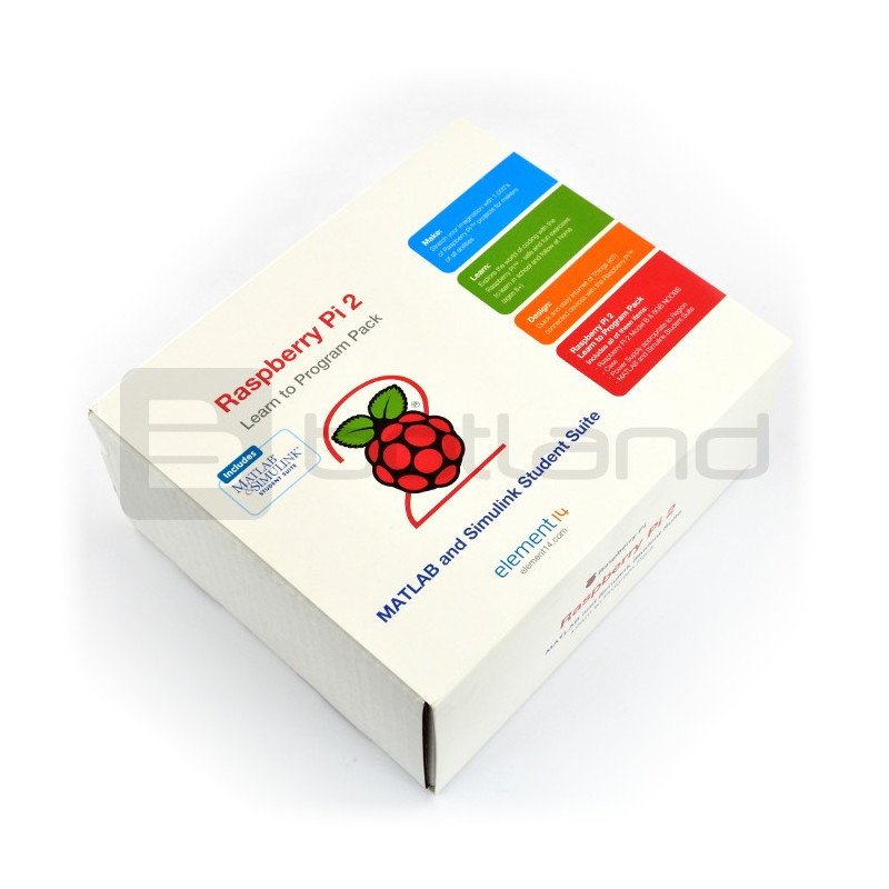 Set aus Raspberry Pi 2 Modell B + Gehäuse + Netzteil 6 Karten + MatLab