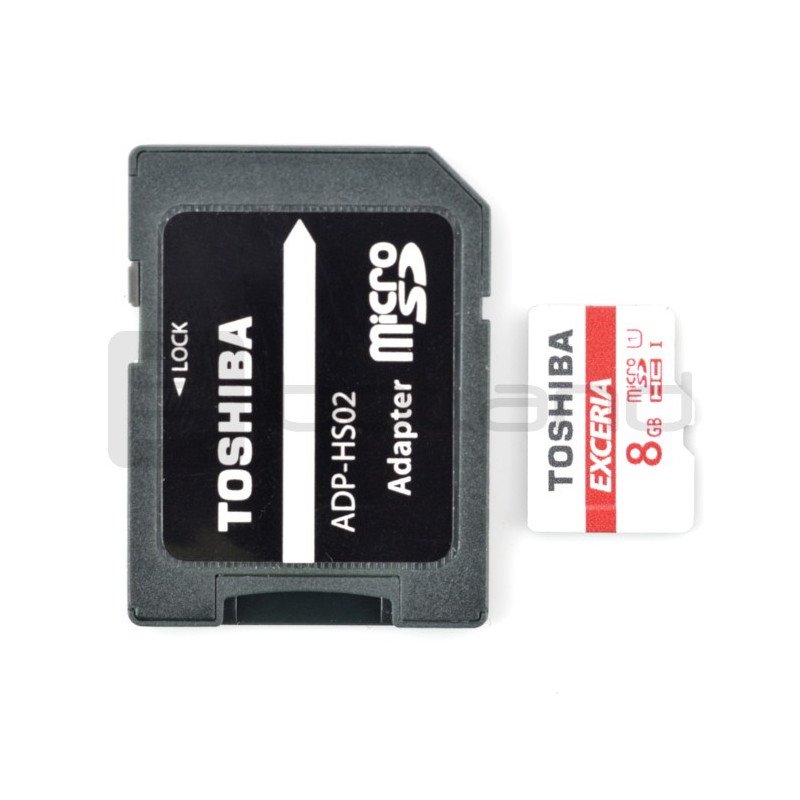 Toshiba Micro SD / SDHC 8GB UHS 1 Class 10 Speicherkarte mit Adapter