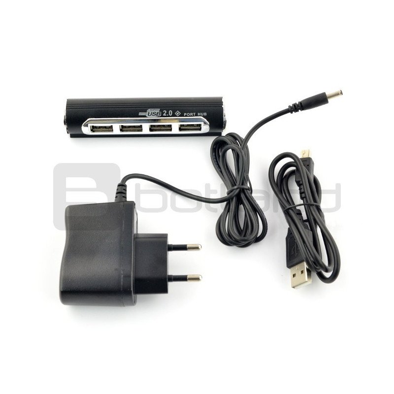 Tracer H6 - HUB USB 2.0 aktiver 4-Port Hub mit 5V/1A Stromversorgung