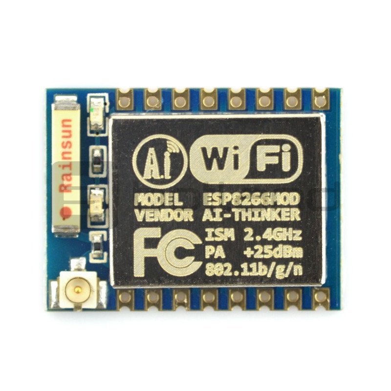 WiFi-Modul ESP-07 ESP8266 - 9 GPIO, ADC, Keramikantenne + u.FL-Anschluss