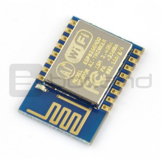 WiFi-Modul ESP-12 ESP8266 - 9 GPIO, ADC, PCB-Antenne
