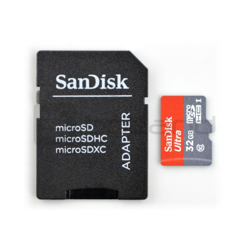 SanDisk Ultra Micro SD / SDHC 32GB 533x UHS-I Klasse 10 Speicherkarte mit Adapter