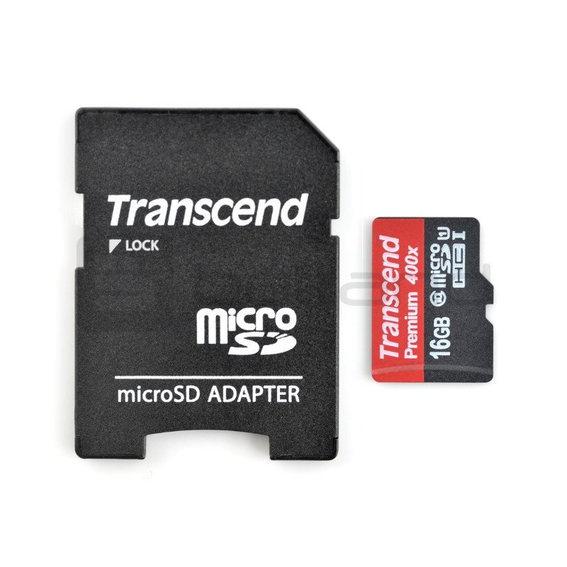 Transcend Premium 400x Micro SD / SDHC 16GB UHS-I Klasse 10 Speicherkarte mit Adapter