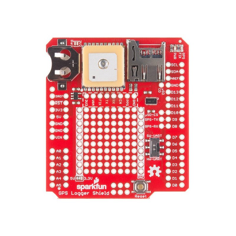 SparkFun GPS Logger Shield - GP3906-TLP GPS-Modul mit SD-Kartenleser für Arduino