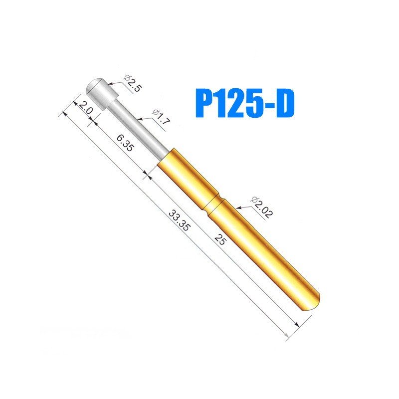 Pogo Pin – Abgerundet P125-D