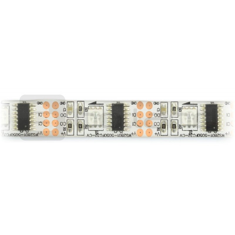 RGB-LED-Streifen WS2801 IP65 32 LED / m, 10,8 W / m, 12 V - 5 m