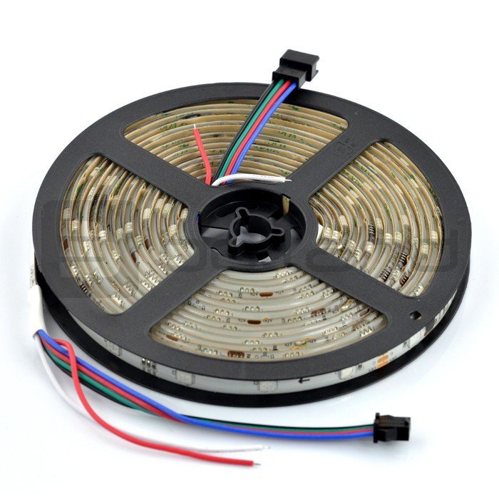 RGB-LED-Streifen WS2821 IP65 36 LED / m, 9 W / m, 24 V - 5 m