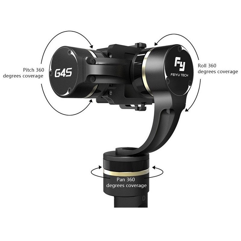 Handheld-Gimbal-Stabilisator für GoPro Feiyu-Tech G4S-Kameras