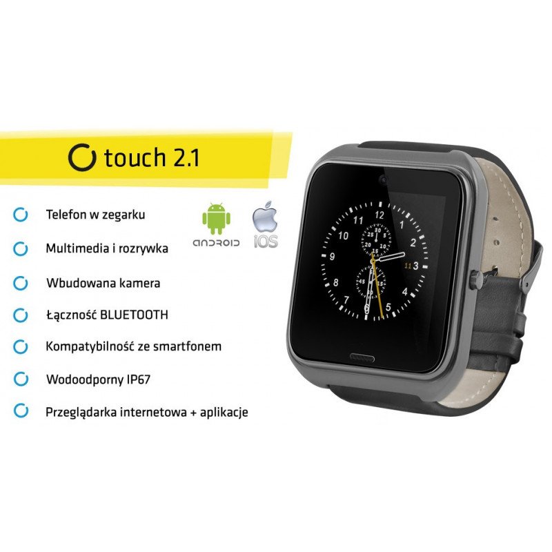 SmartWatch Touch 2.1 - eine intelligente Uhr mit Telefonfunktion