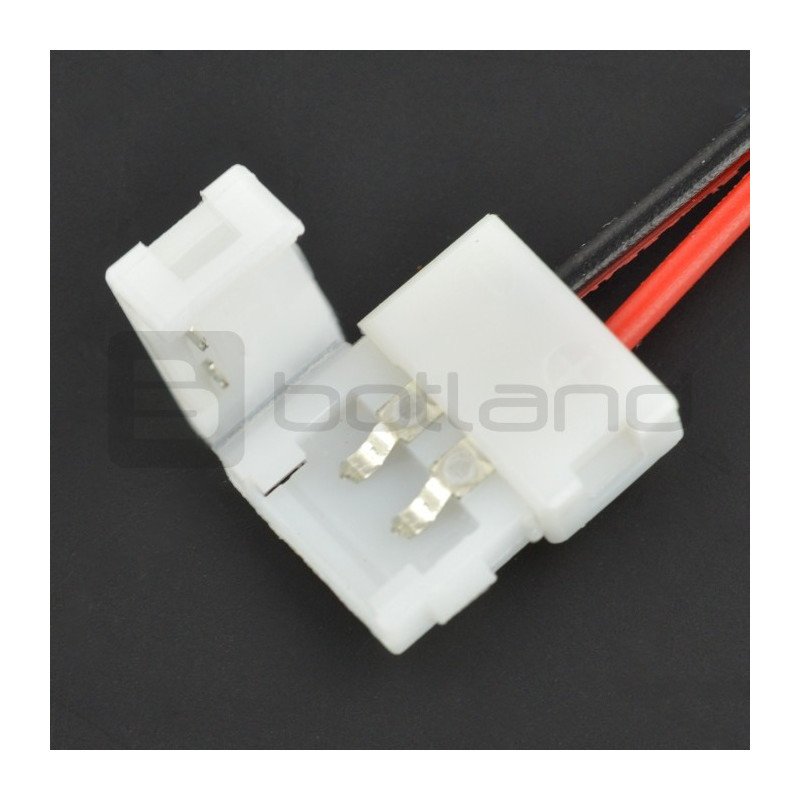 Stecker für LED-Streifen 8mm 2-polig - mit Draht