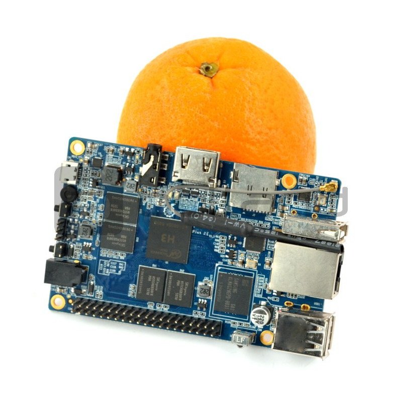 Orange Pi Plus 2e - Alwinner H3 Quad-Core 2 GB RAM + 16 GB EMMC WiFi