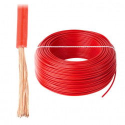 Installationskabel LgY 1x2,5 H07V-K - rot - 1m