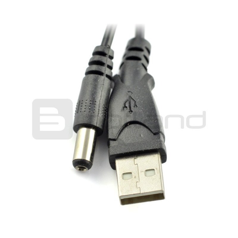 USB-A-Kabel - DC-Stecker 5,5 / 2,1 mm - 0,8 m