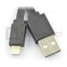 USB A - Lightning 8 Kabel - flach 1m - zdjęcie 2