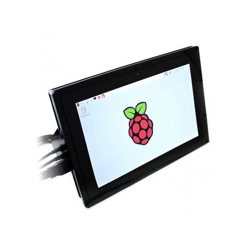 Kapazitiver IPS-LCD-Touchscreen 10,1 '' 1280x800px HDMI + USB für Raspberry Pi 3/2 / B + + schwarzes Gehäuse