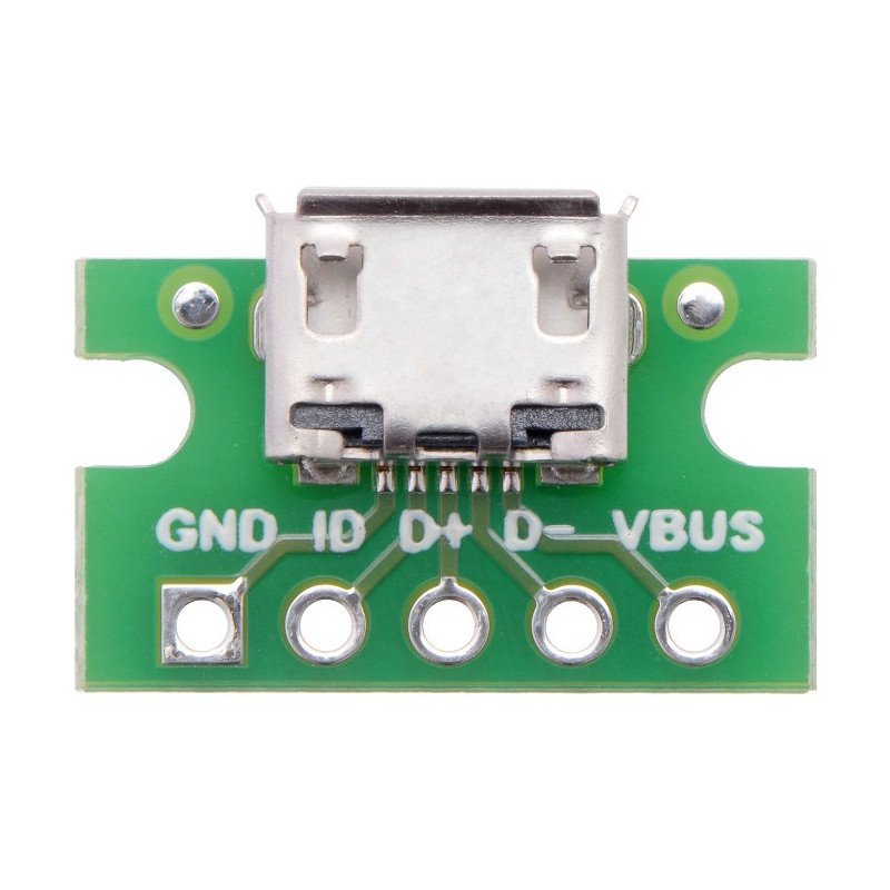 MicroUSB Typ B 5 Pin - Stecker für die Kontaktplatte - Pololu