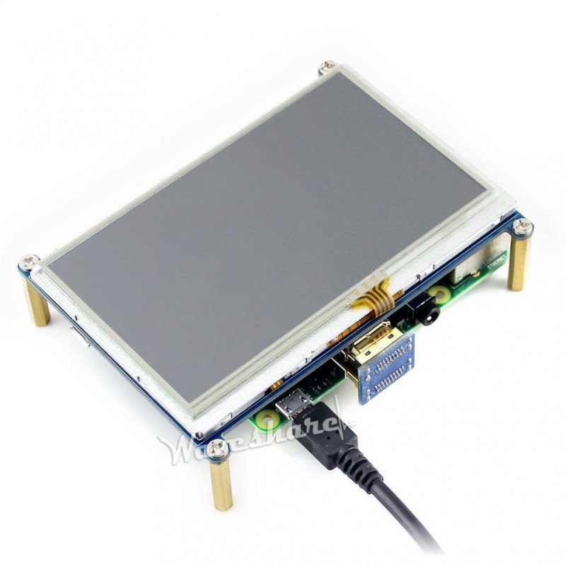 Resistiver LCD-Touchscreen 4,3 '' 480x272px HDMI + GPIO für Raspberry Pi 3/2 / B +