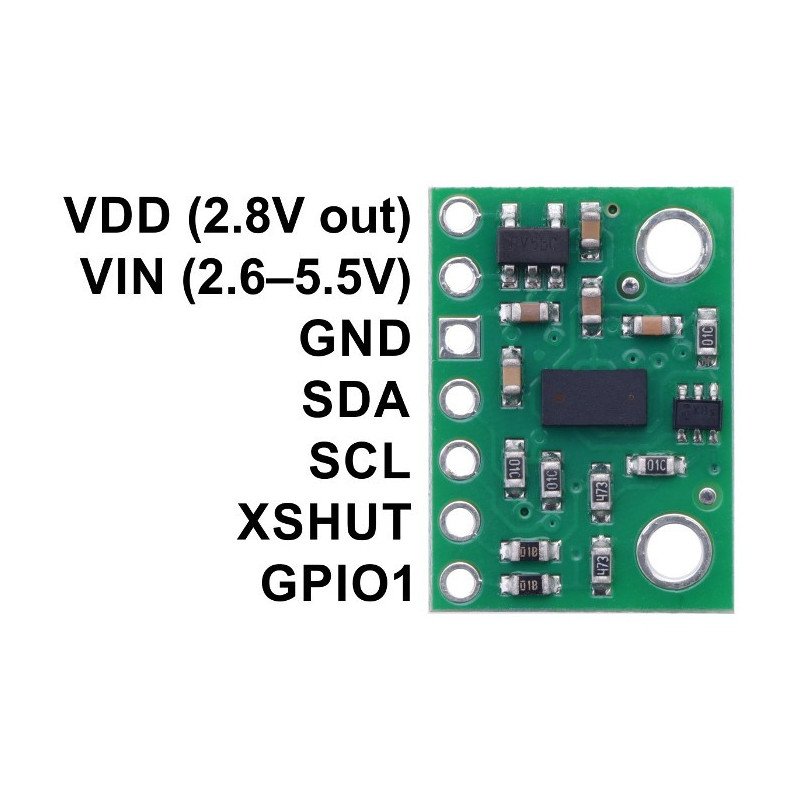 VL53L0X Time-of-Flight - I2C Abstands- und Umgebungslichtsensor