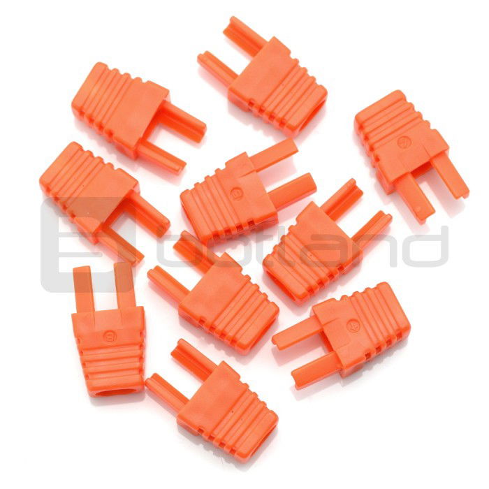 Zugentlastung für RJ45 8P8C Kabel - orange - 10St