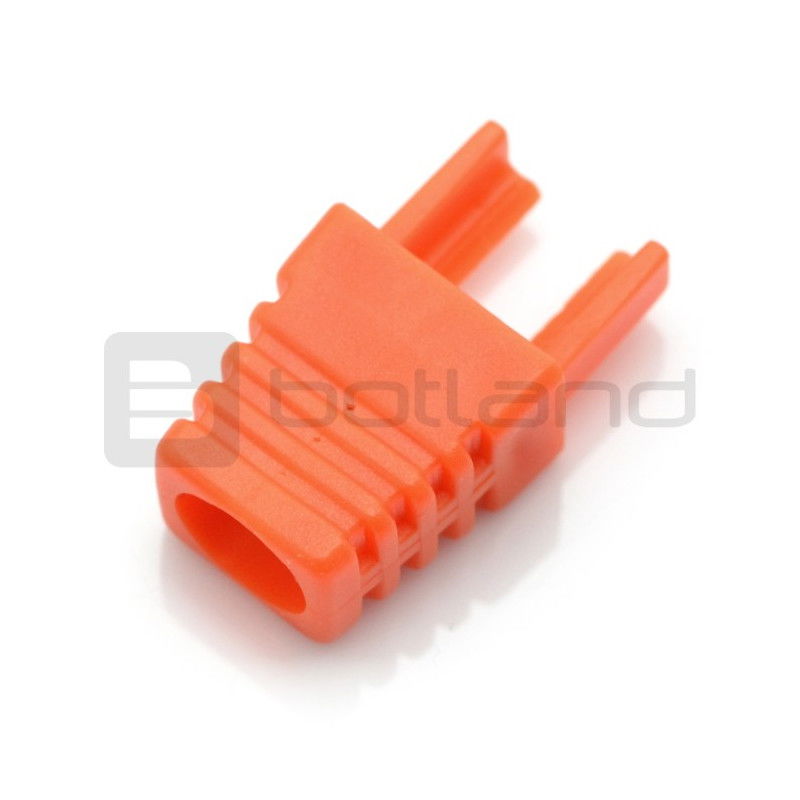 Zugentlastung für RJ45 8P8C Kabel - orange - 10St