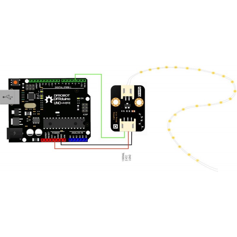 DFRobot - LED-Streifen für Arduino - 4m, warme Farbe