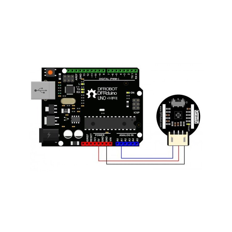 DFRobot Gravity – menschlicher Herzfrequenzsensor für Arduino