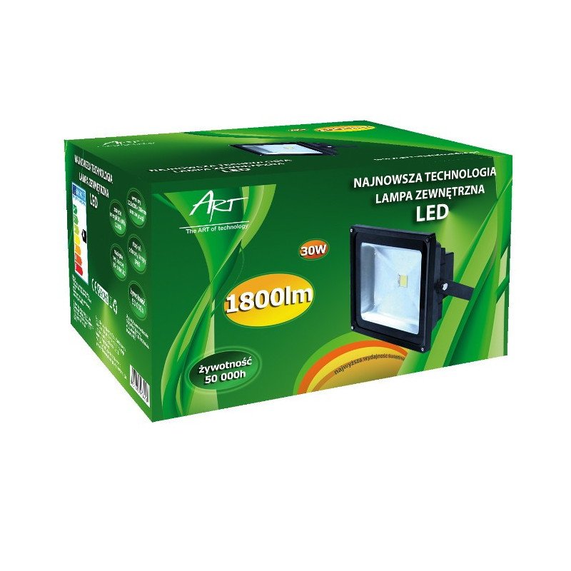 LED ART Außenleuchte, 30W, 1800lm, IP65, AC80-265V, 3000K - warmweiß