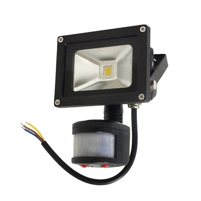 LED ART Außenleuchte mit Bewegungssensor, 10W, 600lm, IP65, AC80-265V, 4000K - neutralweiß