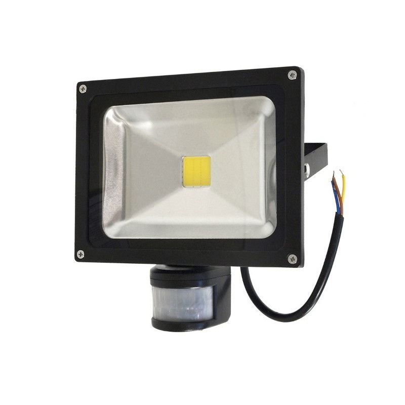 LED ART EKO PIR Außenleuchte mit Bewegungsmelder, 20W, 1200lm, IP65, AC80-265V, 4000K - neutralweiß