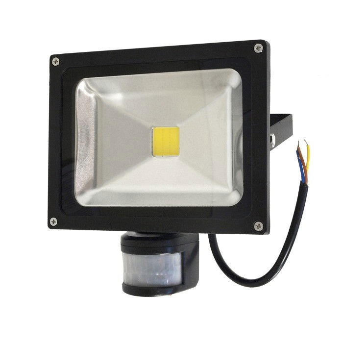LED ART EKO PIR Außenleuchte mit Bewegungsmelder, 20W, 1200lm, IP65, AC80-265V, 4000K - neutralweiß