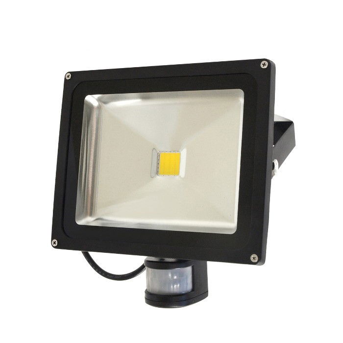 LED ART EKO PIR Außenleuchte mit Bewegungsmelder, 30W, 1800lm, IP65, AC80-265V, 4000K - neutralweiß