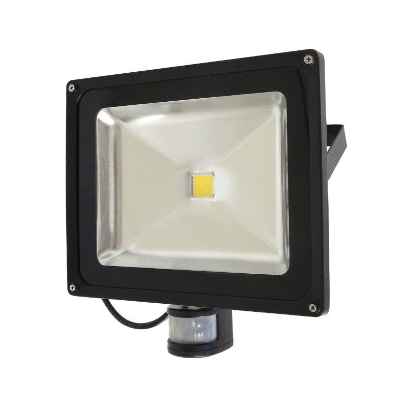 LED ART EKO PIR Außenlampe mit Bewegungsmelder, 50W, 3000lm, IP65, AC80-265V, 4000K - neutralweiß