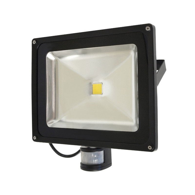 ART HQ PIR LED-Außenleuchte mit Bewegungsmelder, 50W, 4500lm, IP65, AC80-265V, 4000K - neutralweiß