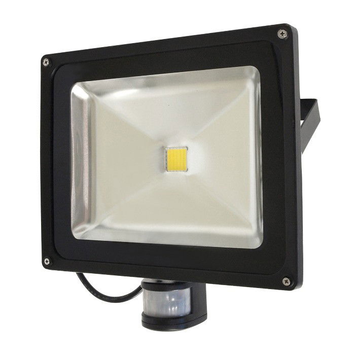 ART HQ PIR LED-Außenleuchte mit Bewegungsmelder, 50W, 4500lm, IP65, AC80-265V, 4000K - neutralweiß