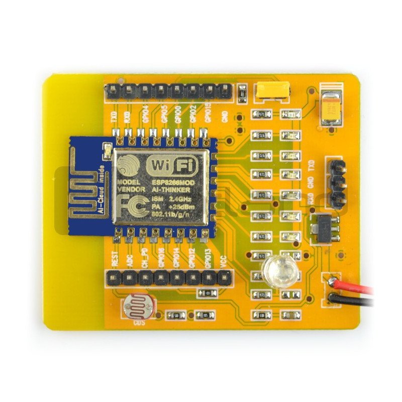 Yellow Board ESP8266 - ESP-12 WiFi-Modul + Batteriekorb