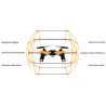 OverMax X-Bee Drone 2.3 2,4 GHz Quadrocopter-Drohne - 26 cm + 2 zusätzliche Batterien - zdjęcie 5