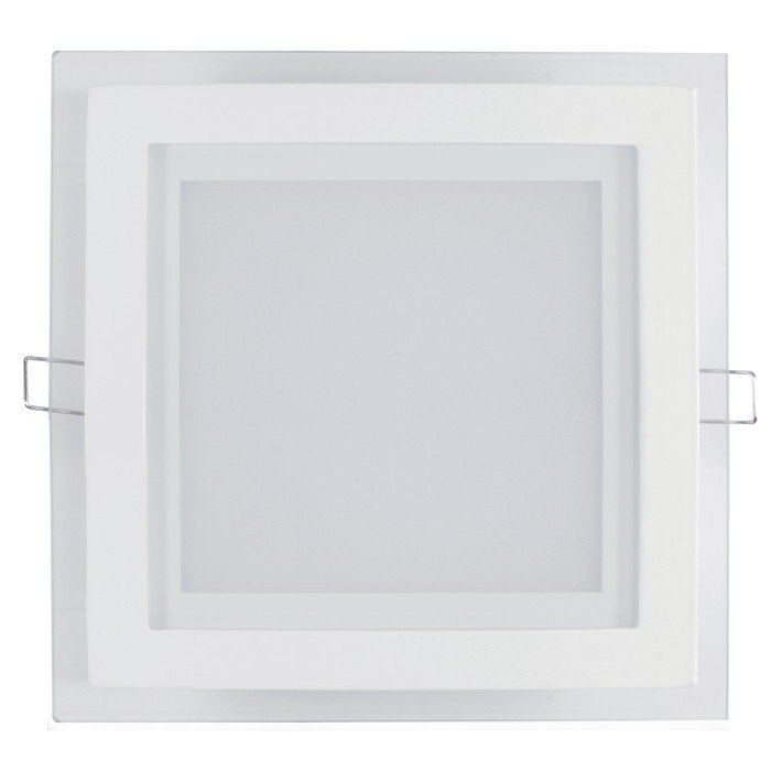 LED ART Panel Glas quadratisch 20x20cm, 16W, 1000lm, AC80-265V, 3000K - warmweiß