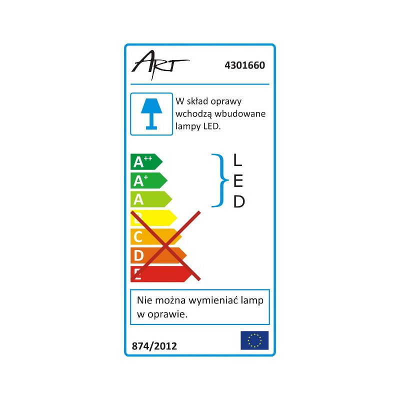 Surface LED ART Panel, rund 18cm, 12W, 720lm, AC80-265V, 3000K - warmweiß