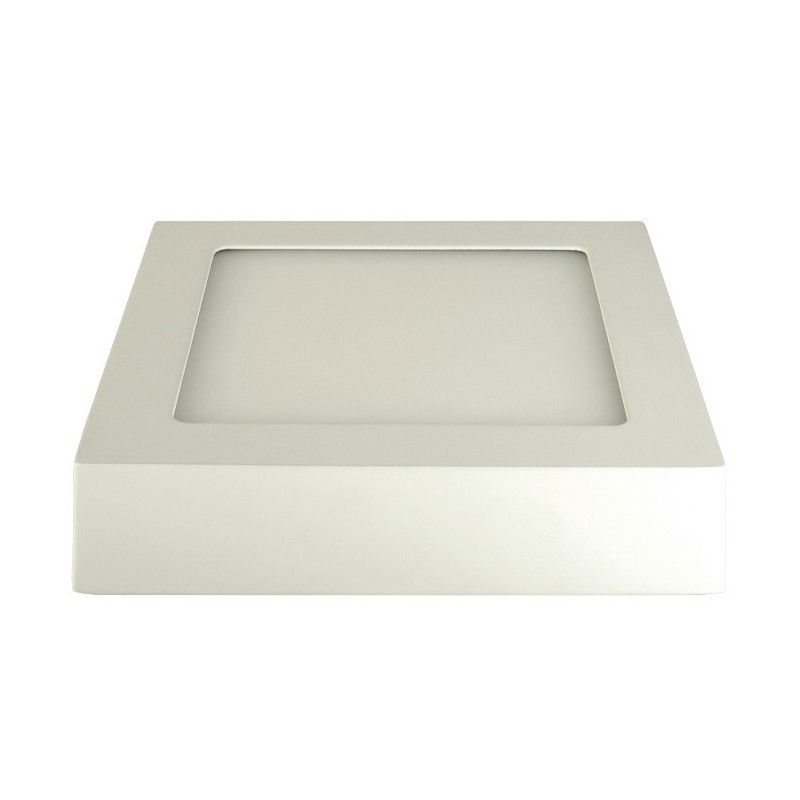 Aufbaumontiertes, quadratisches LED ART Panel 18cm, 12W, 720lm, AC80-265V, 4000K - neutralweiß