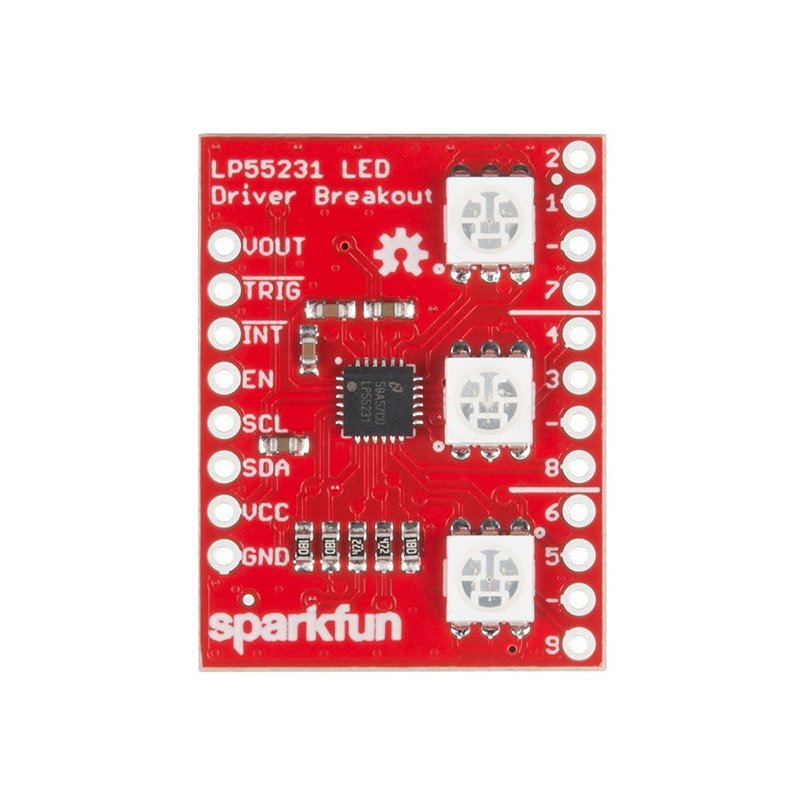 Sparkfun - LP55231 LED-Treiber mit drei RGB-Dioden