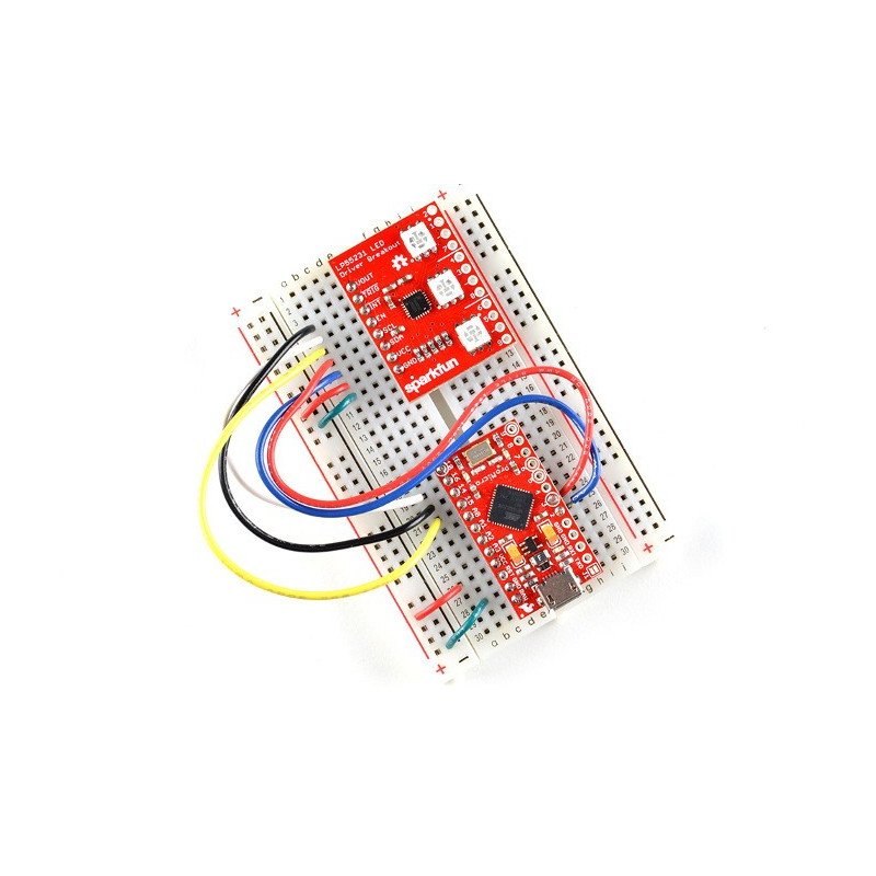 Sparkfun - LP55231 LED-Treiber mit drei RGB-Dioden