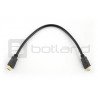 HDMI-Kabel Klasse 1.4 – schwarz, 35 cm lang - zdjęcie 1