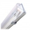 Leuchte für 1 Stück ART T8 LED-Röhren 60cm, einseitige Stromversorgung AC230V mit transparentem Schirm - zdjęcie 2