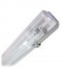 Leuchte für 2 LED ART T8 Röhren 120cm, einseitige Versorgung AC230V mit transparentem Schirm - zdjęcie 2