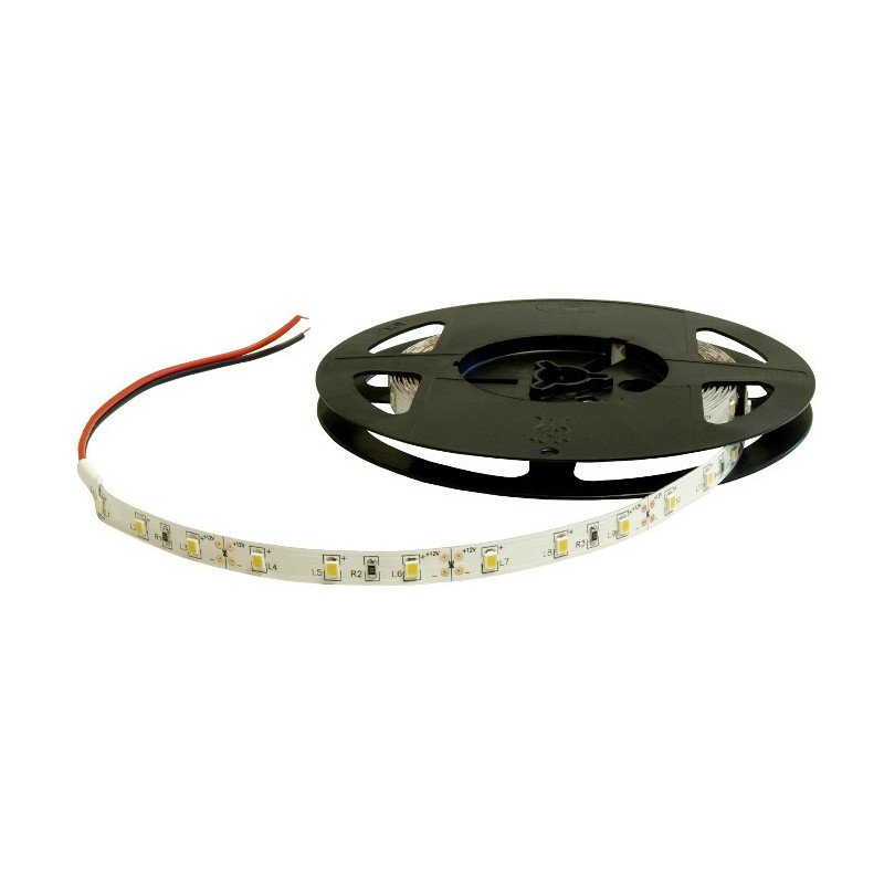 LED-Streifen SMD2835 IP20 6W, 60 Dioden / m, 8mm, weiß-warm - 5m