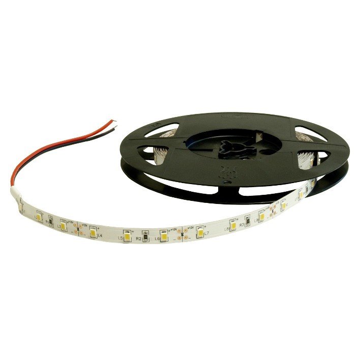 LED-Streifen SMD2835 IP20 6W, 60 Dioden / m, 8mm, weiß-kalt - 5m