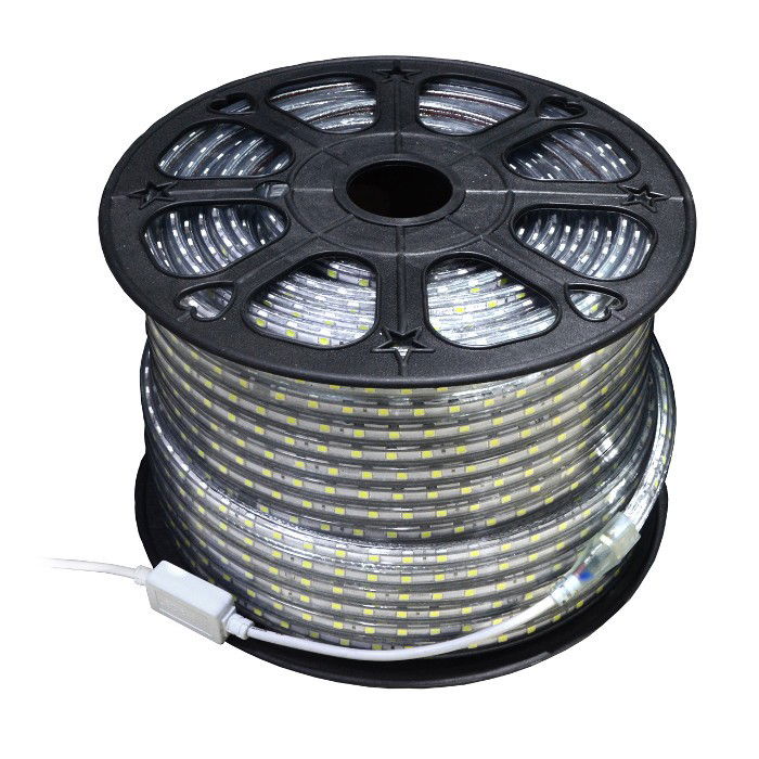 LED-Streifen SMD3528 IP65 4,8W, 60 Dioden / m, 12mm, AC230V, weiß-neutral - 50m
