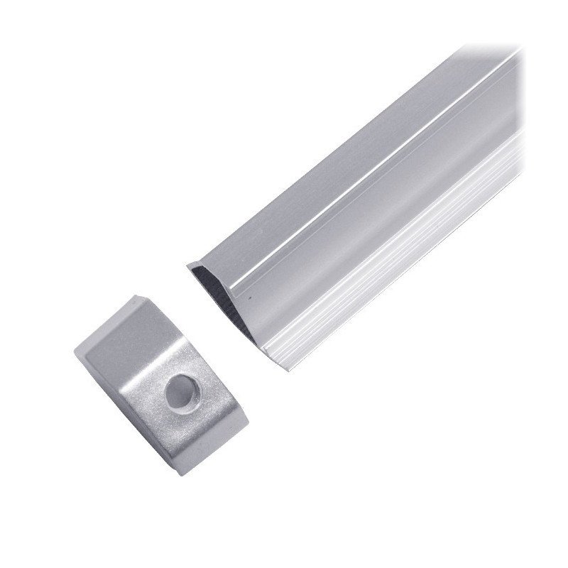 ALU C1 Aluminiumprofil für LED-Streifen - Ecke - 1m